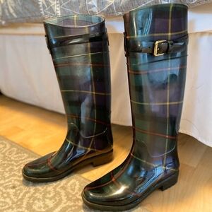 Lauren Ralph Lauren Rossalyn II knee high plaid rain boots